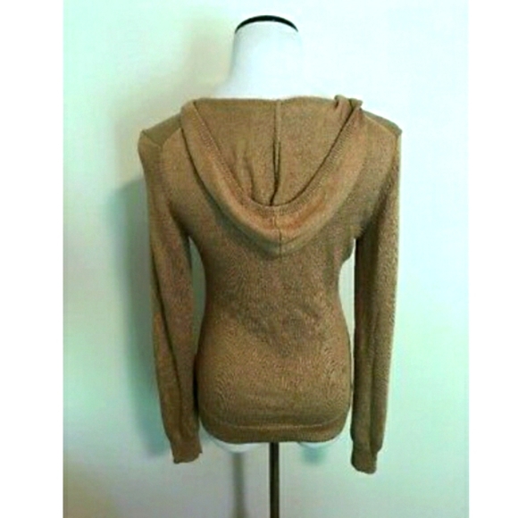 Trina Turk deep V hooded sweater M - Picture 2 of 13